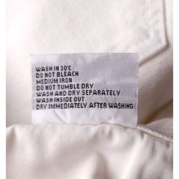 Officine Generale Slim Fit Japanese Selvedge Denim Jeans 28 Mens White $315 - Picture 14 of 14